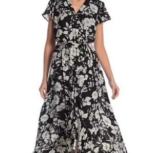 Luxology high low maxi faux wrap dress . size 10